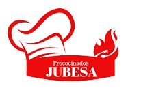 Logotipo de JUBESA con un gorro de chef y una llama, en rojo y blanco.